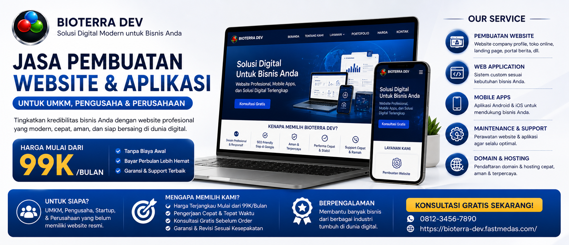 CUSTOM WEBSITE & APLIKASI ANDROID